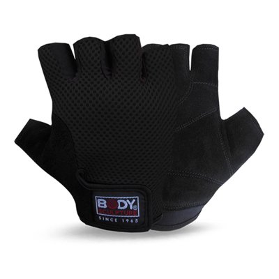 Weight Lifting Gloves Padded Palm Mesh Net Suede Leather Fitness Gym Workout