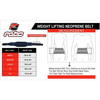 Weight Lifting Neoprene Belt Lumber Pain Back Support Black/Red