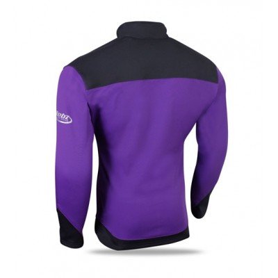 Ladies Cycling Winter Wind Soft Shell Jacket Purple