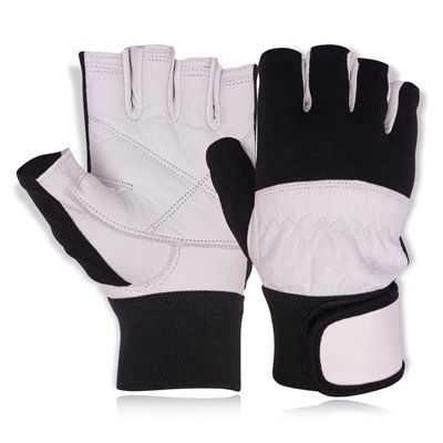Weight Lifting Leather Gloves Body Building Gym Fitness Training Gloves